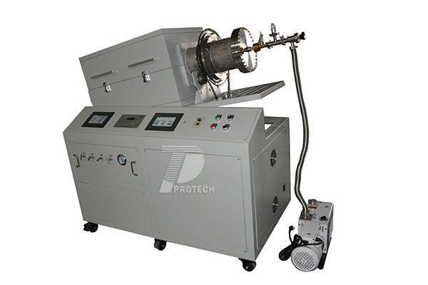 Rotating inclined tube furnace (click on image to view product details) Rotating inclined tube furnace (click on image to view product details)