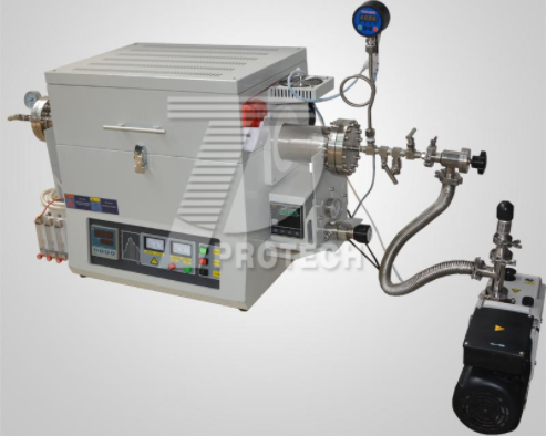 Experimental vacuum tube furnace (click on image to view product details) Experimental vacuum tube furnace (click on image to view product details)