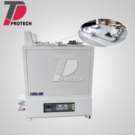 Customized upper door atmosphere furnace (click on the image to view product details) Customized upper door atmosphere furnace (click on the image to view product details)