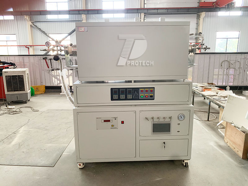 Customized three temperature zone CVD tube furnace (click on the image to view product details) Customized three temperature zone CVD tube furnace (click on the image to view product details)