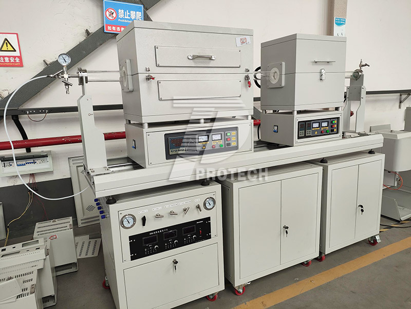 Customized CVD furnace with slide (click on image to view product details) Customized CVD furnace with slide (click on image to view product details)