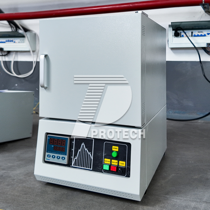 Muffle furnace temperature curve setting