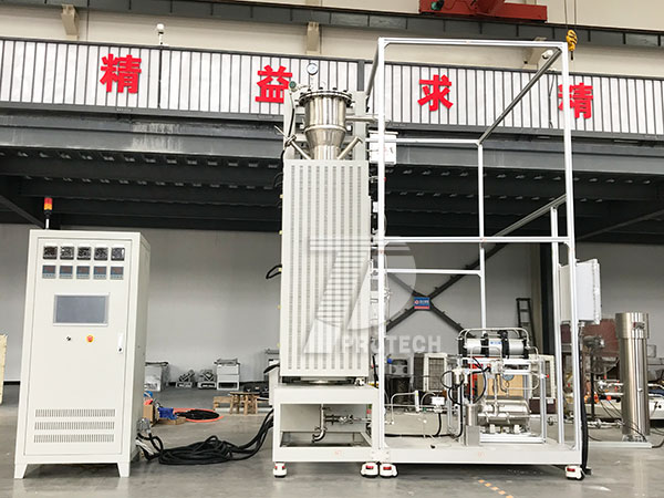 Vertical tube furnace synthesis gas pyrolysis system Vertical tube furnace synthesis gas pyrolysis system